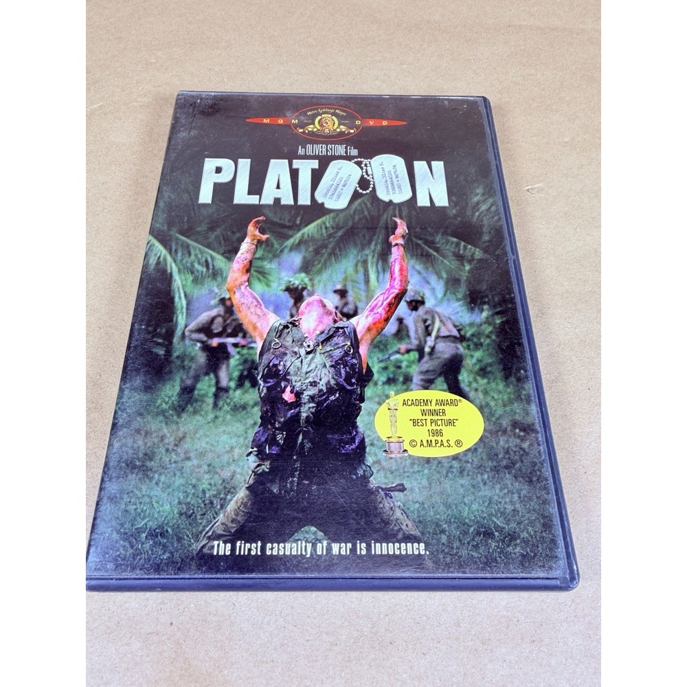 Platoon DVD Oliver Stone MGM Vietnam War Movie Widescreen